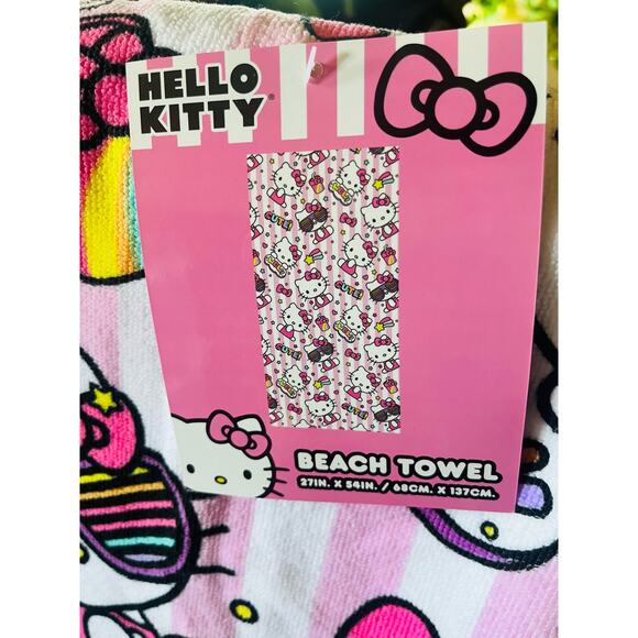 Hello kitty Wow Cute Beach Towel 27 BY 54 - Picture 3 of 3